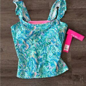 Lilly Pulitzer Blue and Green Tank Top